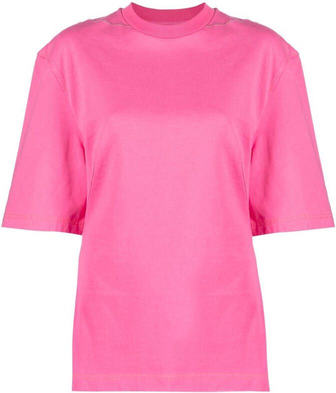 Jacquemus T-shirt met ronde hals Roze