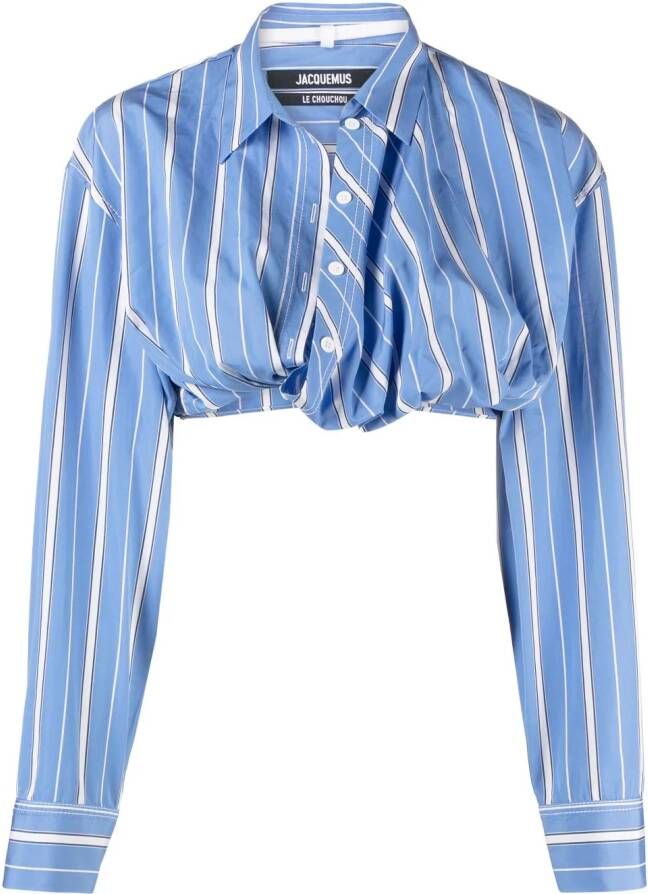 Jacquemus Cropped blouse Blauw