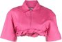 Jacquemus La Chemise Silpa cropped blouse Roze - Thumbnail 1