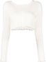 Jacquemus Cropped trui Wit - Thumbnail 1