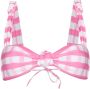 Jacquemus Geruite bikinitop Roze - Thumbnail 1