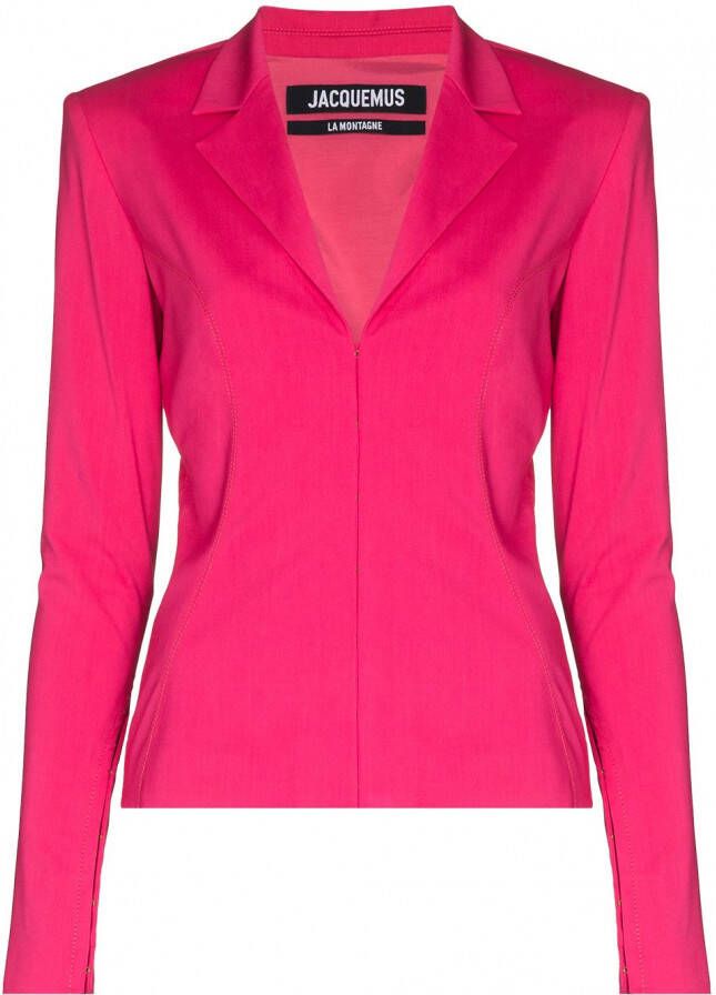 Jacquemus Getailleerde blouse Roze