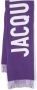 Jacquemus Sjaal met logo-intarsia Paars - Thumbnail 1