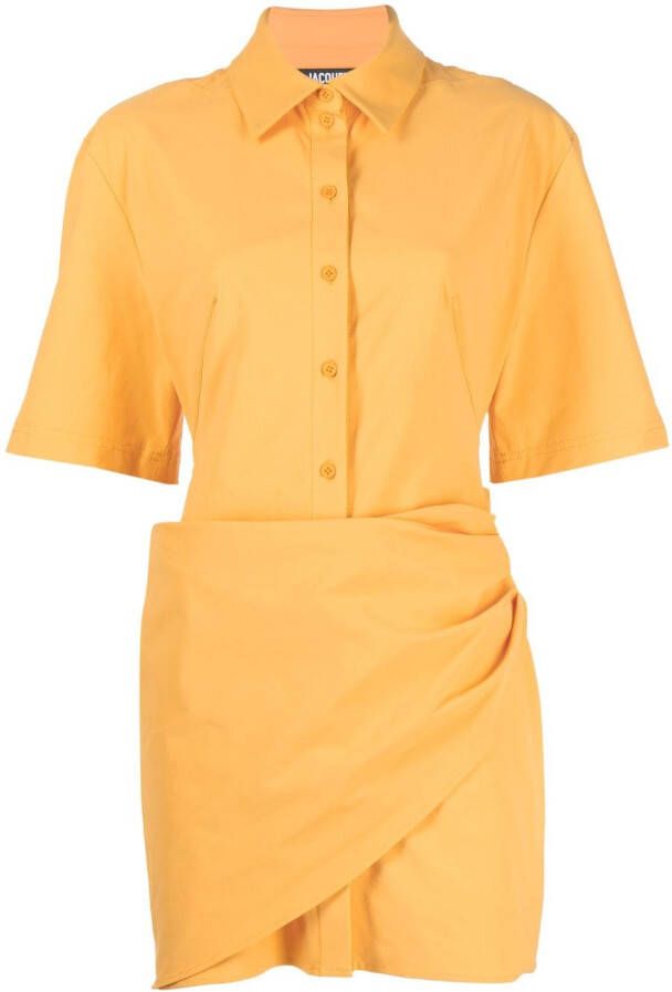 Jacquemus Jurk met uitgesneden detail Oranje