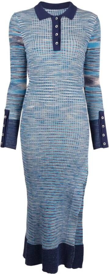 Jacquemus Gebreide jurk Blauw