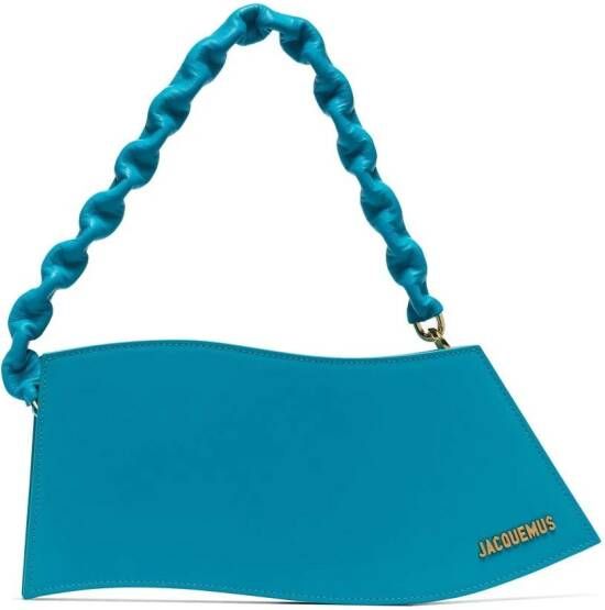 Jacquemus La Vague leren schoudertas Blauw