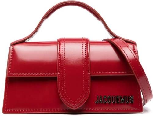 Jacquemus Le Bambino leren shopper Rood