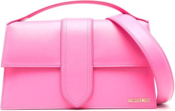 Jacquemus Le Bambino leren shopper Roze