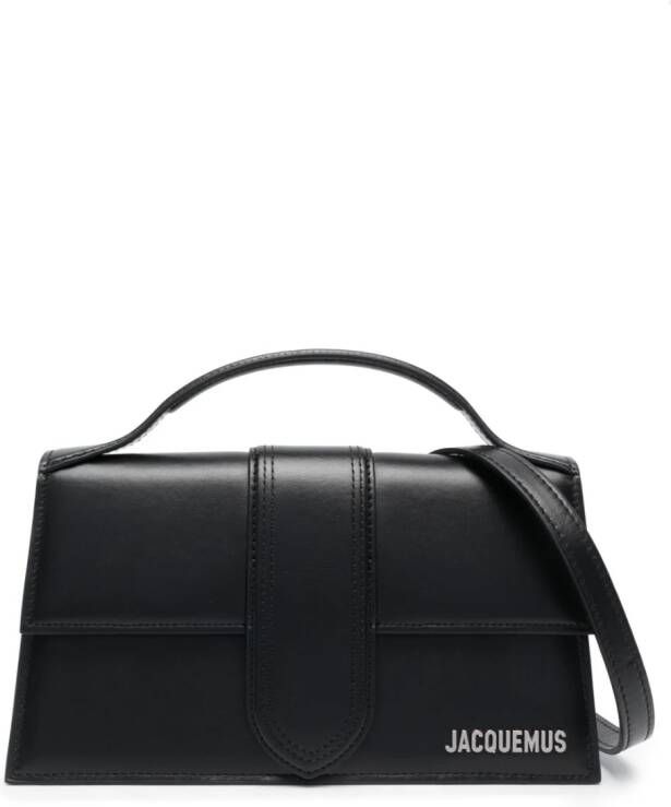 Jacquemus Le Grand Bambino suède shopper Zwart