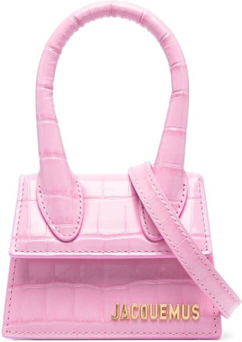 Jacquemus Le Chiquito leren mini-tas Roze