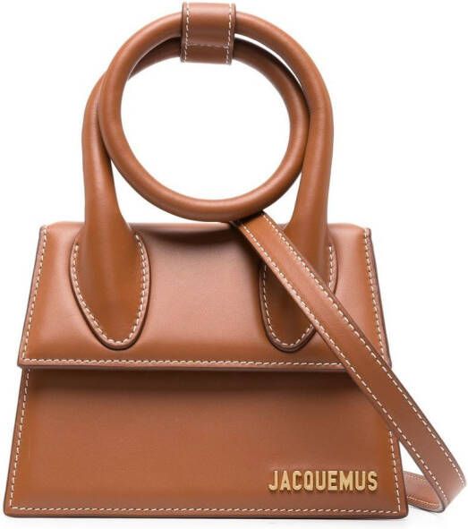 Jacquemus Le Chiquito Noeud shopper Bruin
