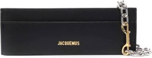 Jacquemus Le Ciuciu schoudertas met logo Zwart