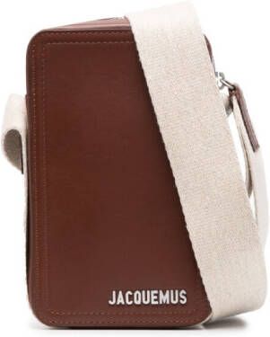 Jacquemus Le Cuerda leren tas Bruin