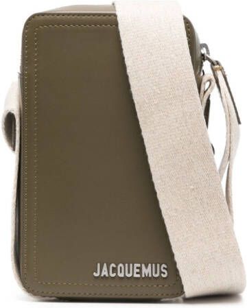 Jacquemus Le Cuerda leren tas Groen