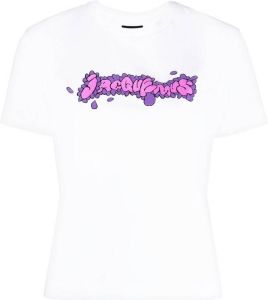 Jacquemus T-shirt met logo Wit