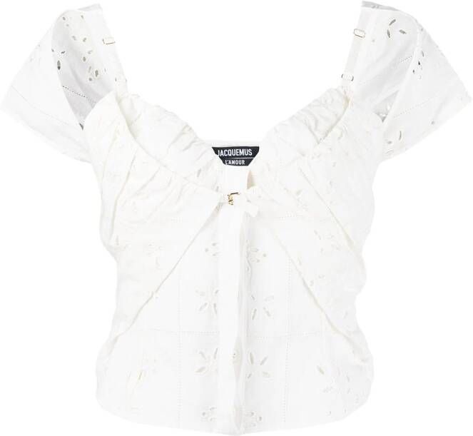 Jacquemus Le Tovallo blouse Wit