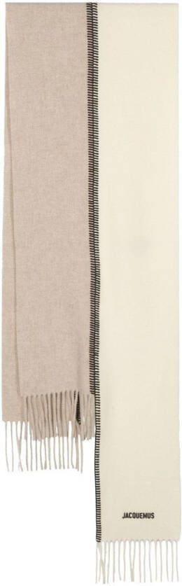 Jacquemus Sjaal met print Beige