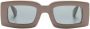Jacquemus Les lunettes Tupi zonnebril met vierkant montuur Bruin - Thumbnail 1