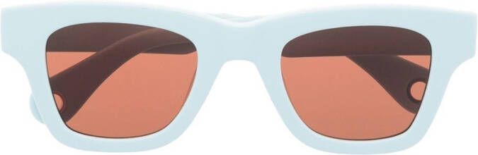 Jacquemus Les Lunettes zonnebril met vierkant montuur Blauw