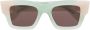 Jacquemus Les Lunettes zonnebril met vierkant montuur Groen - Thumbnail 1