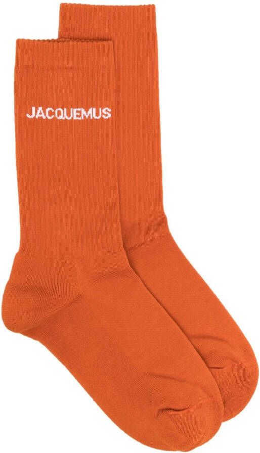 Jacquemus Sokken met logo jacquard Oranje