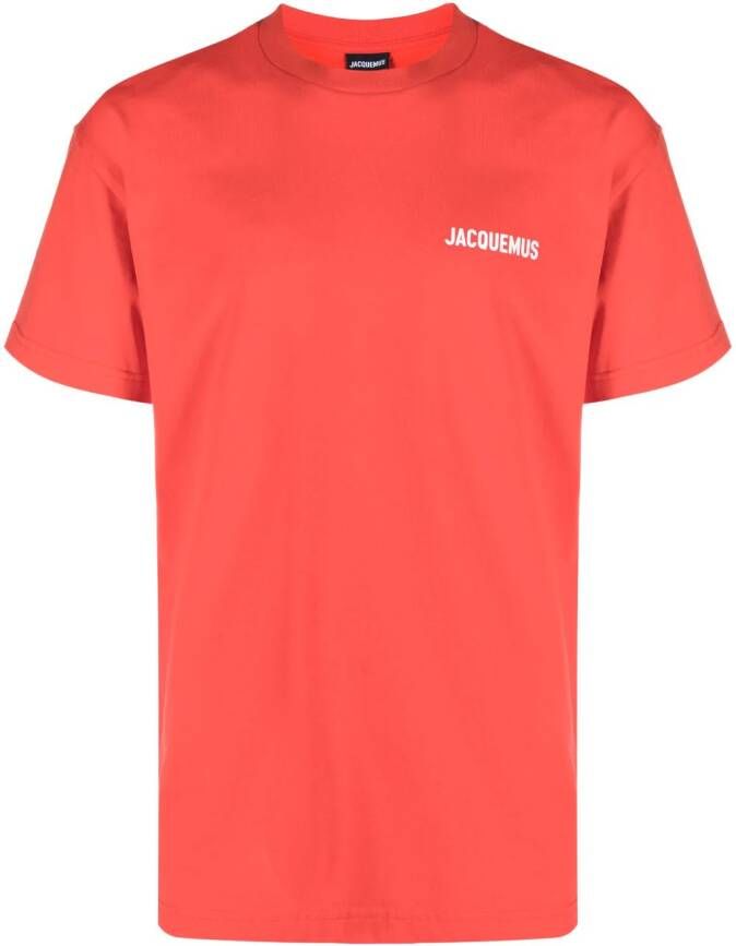 Jacquemus T-shirt met logoprint Rood