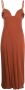 Jacquemus Midi-jurk met bustiere hals Oranje - Thumbnail 1