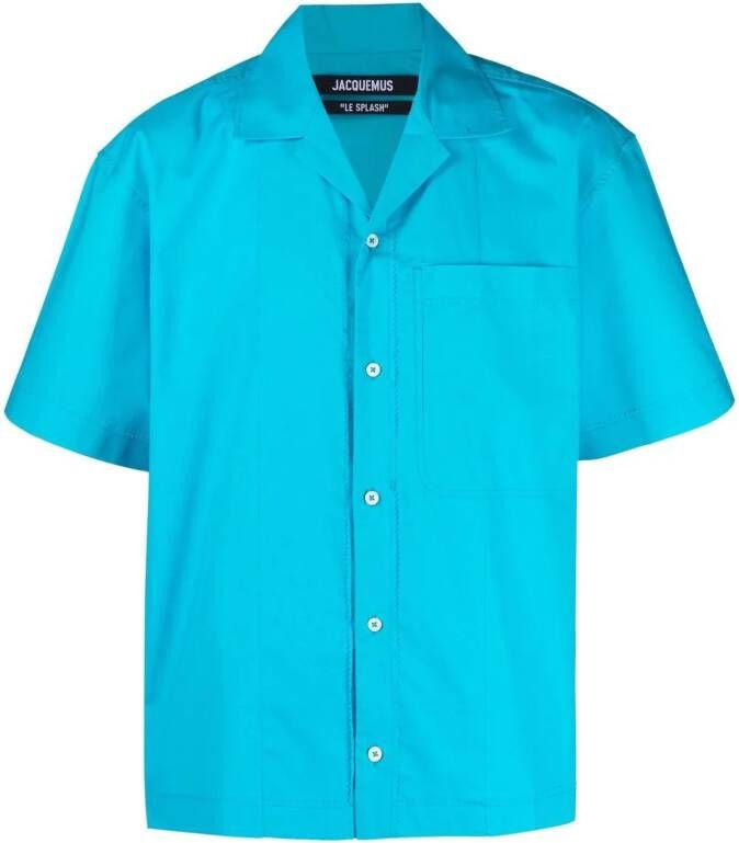 Jacquemus Overhemd met korte mouwen Blauw