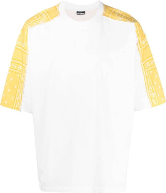 Jacquemus T-shirt met paisley-print Wit