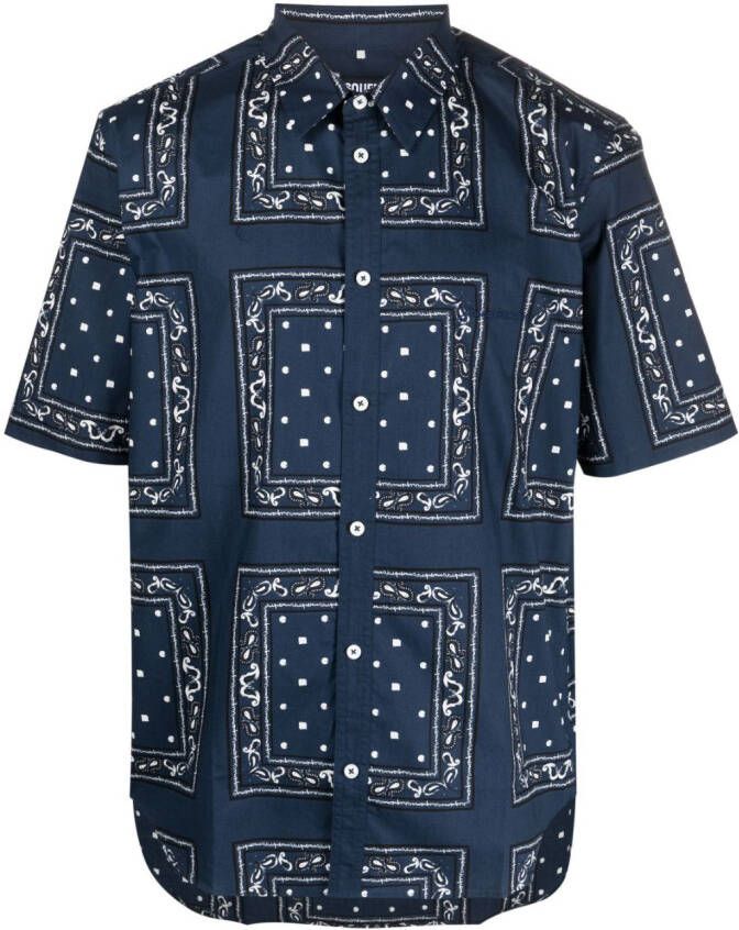 Jacquemus Overhemd met paisley-print Blauw