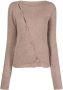 Jacquemus Asymmetrisch vest Bruin - Thumbnail 1