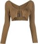 Jacquemus Ribgebreid vest Bruin - Thumbnail 1