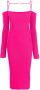 Jacquemus Ribgebreide jurk Roze - Thumbnail 1
