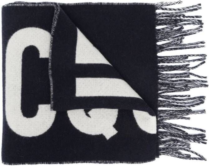 Jacquemus L'Echarpe sjaal van sc wol Blauw