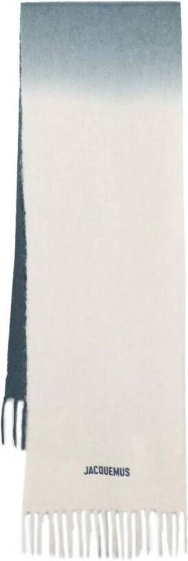 Jacquemus Sjaal met kleurverloop Blauw