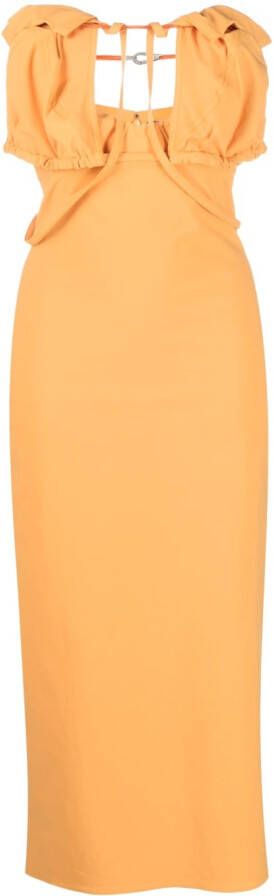 Jacquemus Mouwloze jurk Oranje