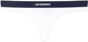 Jacquemus String met logo Wit
