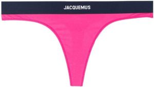 Jacquemus String met logoband Roze