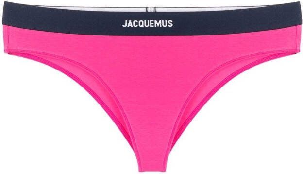 Jacquemus String met logoband Roze