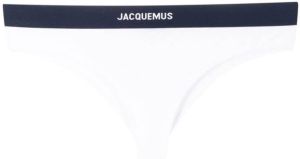Jacquemus String met logoprint Wit