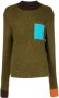 Jacquemus Sweater met colourblocking Groen - Thumbnail 1