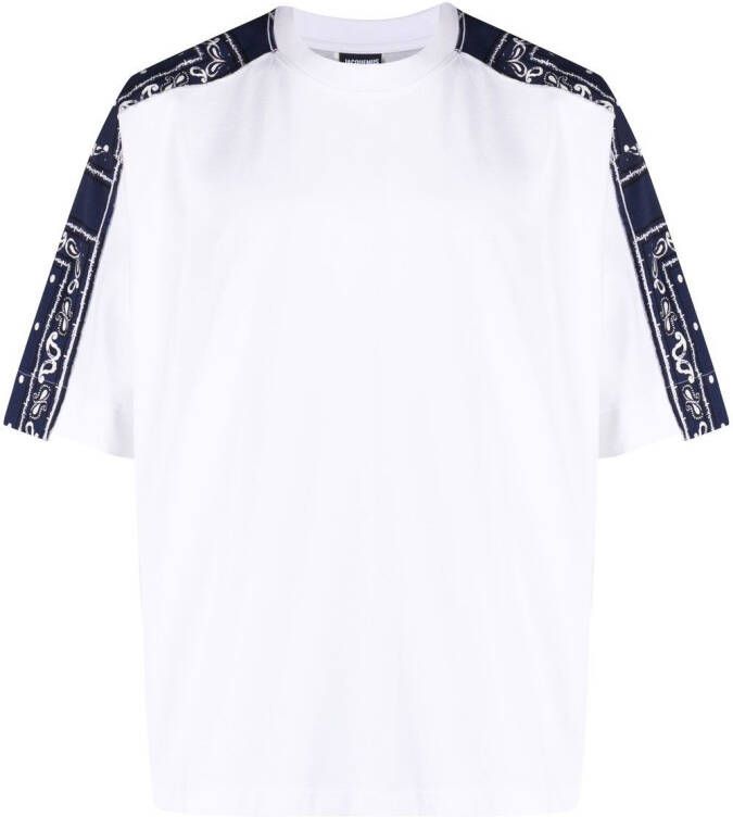 Jacquemus T-shirt met bandanaprint Wit