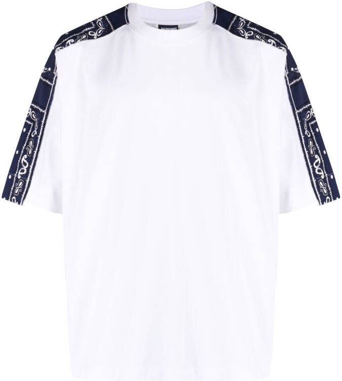 Jacquemus T-shirt met bandanaprint Wit