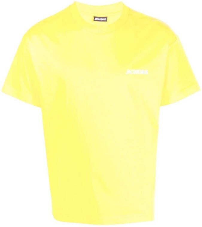 Jacquemus T-shirt met logoprint Geel