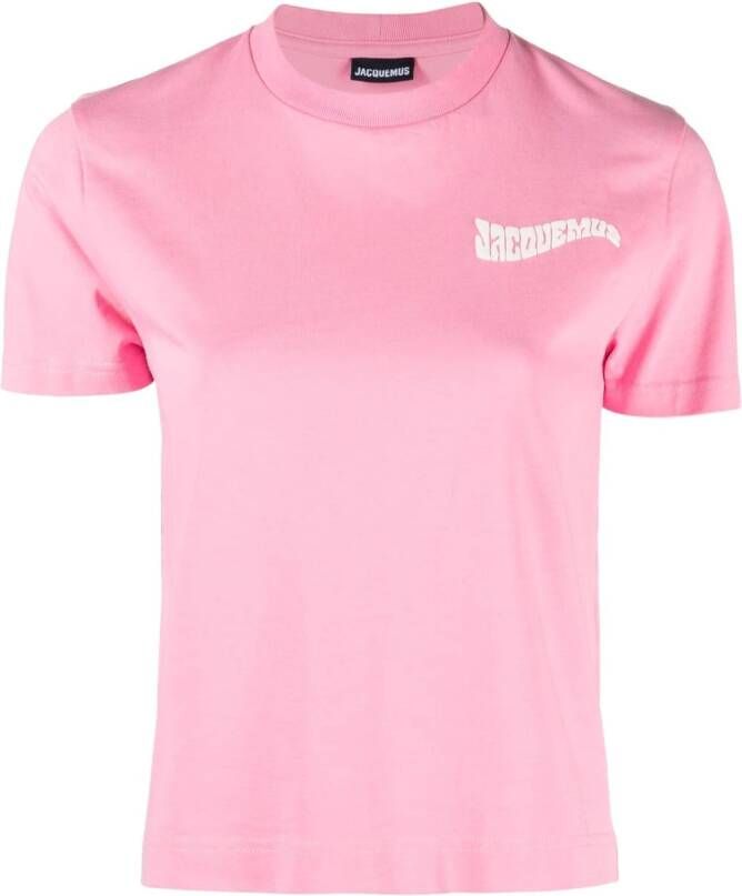 Jacquemus T-shirt met logoprint Roze