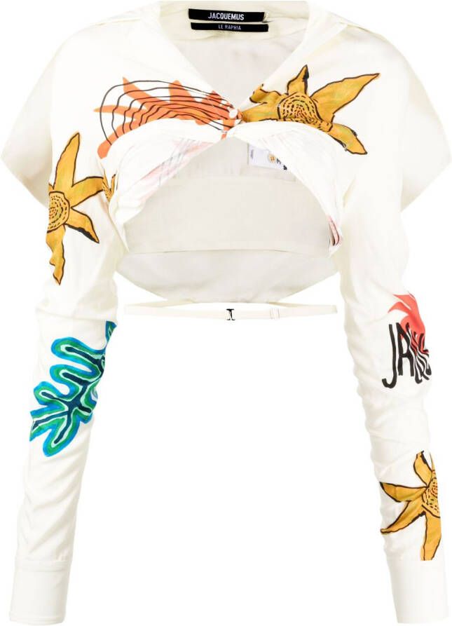 Jacquemus Top met print Geel
