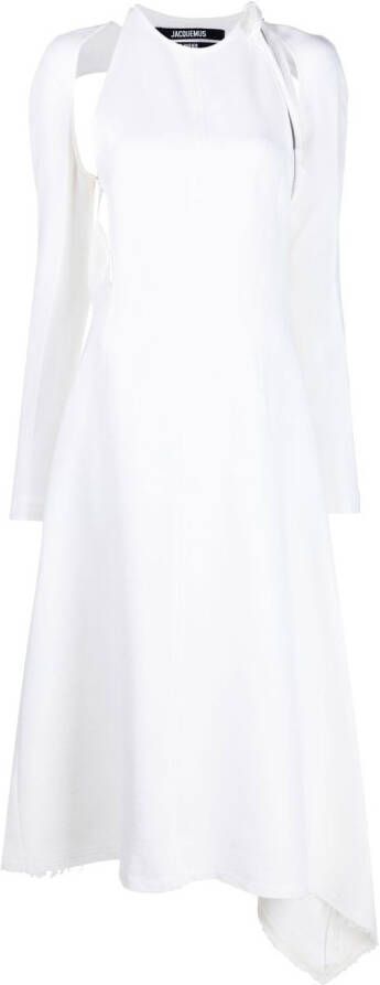 Jacquemus Uitgesneden jurk Wit