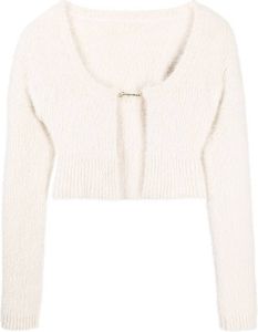 Jacquemus Vest met open voorkant Wit