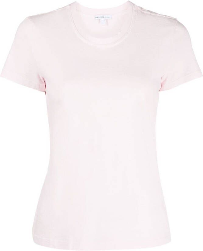 James Perse Doorzichtig T-shirt Roze