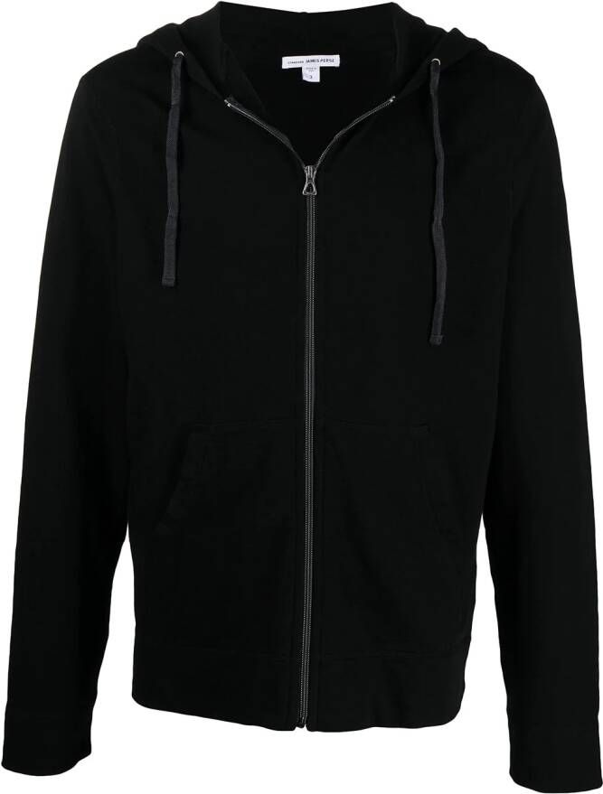 James Perse Fleece hoodie Zwart